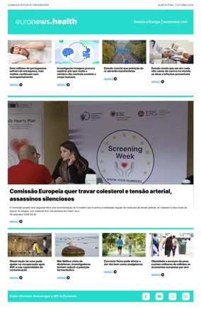 Cover of Euronews Health (Portuguese)