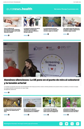 Cover of Euronews Health (Spanish) Compiled Edition