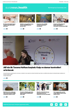Cover of Euronews Health (Turkish) Compiled Edition