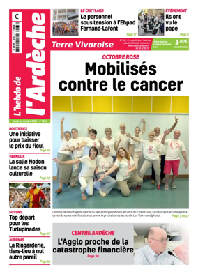 Cover of L'Hebdo de l'Ardeche – edition centre