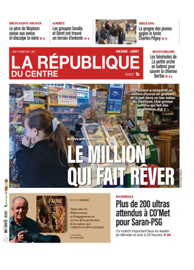 Cover of La Republique du Centre (Orleans - Loiret))