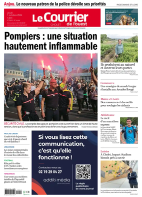 Cover of Le Courrier de l’Ouest (Cholet)