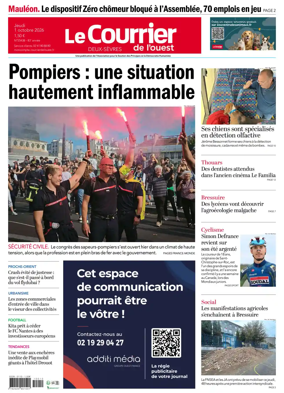 Cover of Le Courrier de l’Ouest (Deux-Sevres)