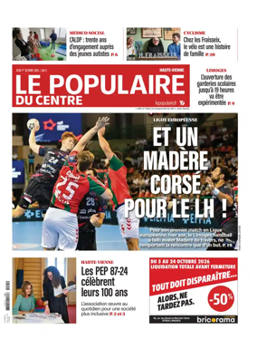 Cover of Le Populaire du Centre (Haute-Vienne)