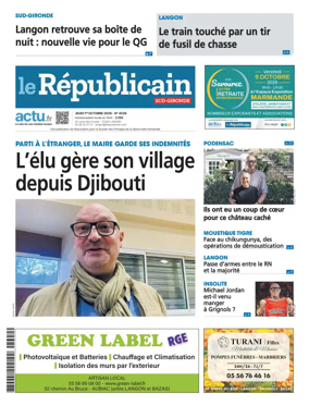 Cover of Le Republicain (Sud-Gironde)