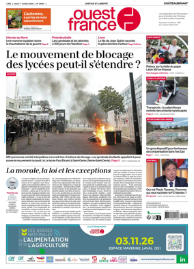Cover of Ouest France (Chateaubriant)