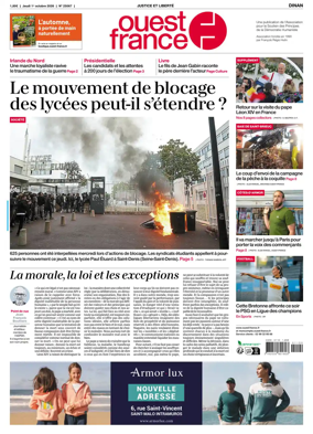 Cover of Ouest France (Dinan)