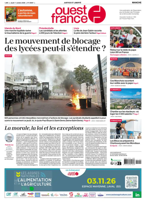Cover of Ouest France (Manche)