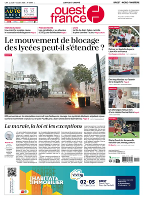 Cover of Ouest France (Nord-Finistere)