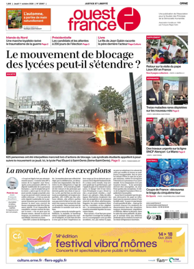 Cover of Ouest France (Orne)