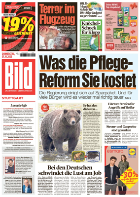 Cover of BILD Stuttgart