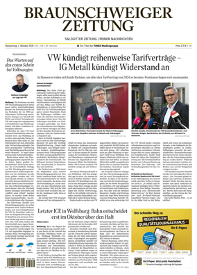 Cover of Braunschweiger Zeitung (Peine)