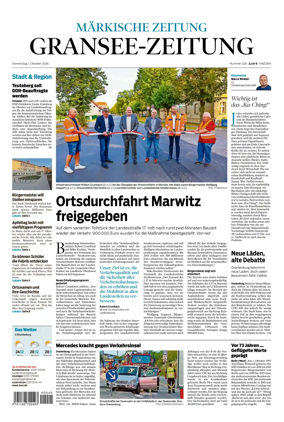 Cover of Gransee-Zeitung