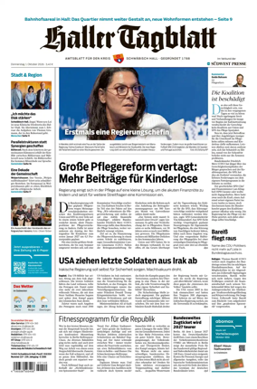 Cover of Haller Tagblatt