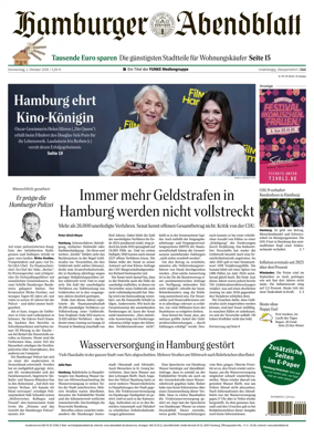 Cover of Hamburger Abendblatt (Harburg)
