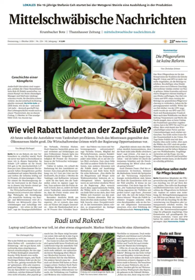 Cover of Mittelschwaebische Nachrichten