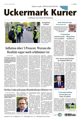 Cover of Prenzlauer Zeitung
