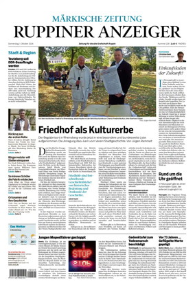 Cover of Ruppiner Anzeiger