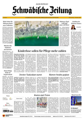 Cover of Schwabische Zeitung (Alb-Donau)