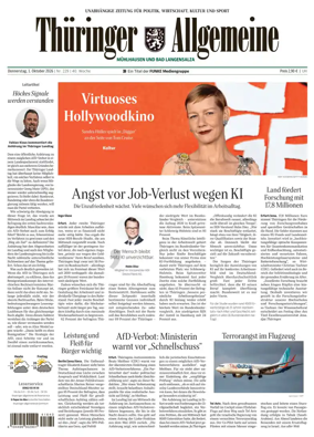 Cover of Thuringer Allgemeine (Muhlhausen und Bad Langensalza)