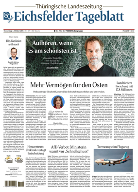 Cover of Thuringische Landeszeitung (Eichsfeld)