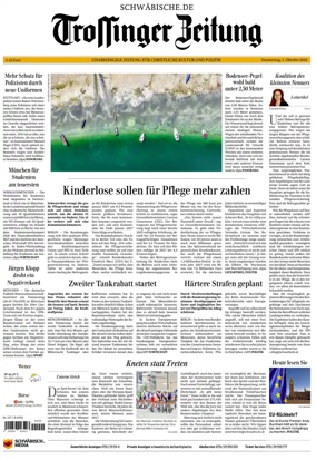 Cover of Trossinger Zeitung