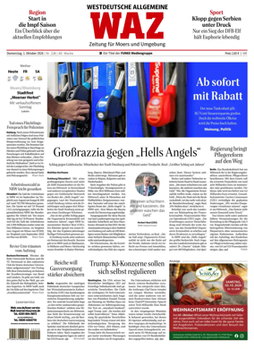Cover of Westdeutsche Allgemeine Zeitung (Moers)