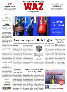Cover of Westdeutsche Allgemeine Zeitung (Witten)