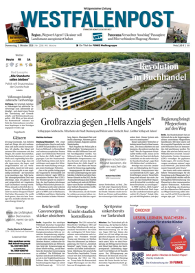 Cover of Westfalenpost (Bad Berleburg Wittgenstein)