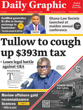 Cover of Daily Graphic