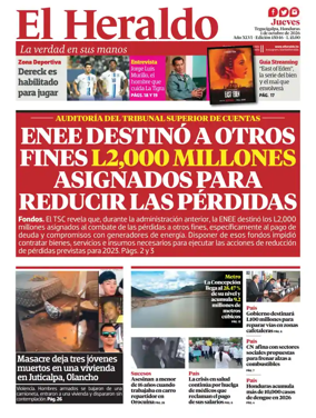 Cover of Diario El Heraldo