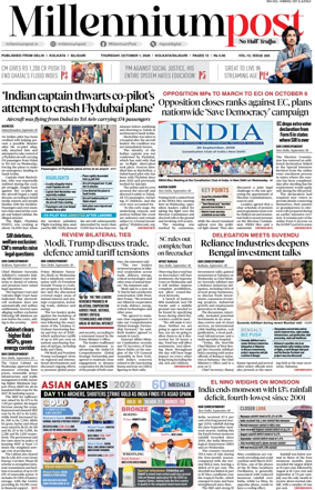 Cover of Millennium Post (Kolkata)