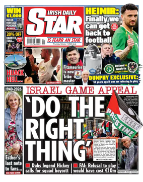 Cover of Irish Daily Star