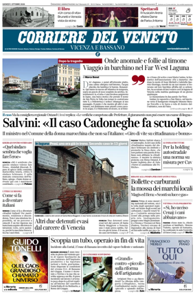 Cover of Corriere del Veneto (Vicenza e Bassano)