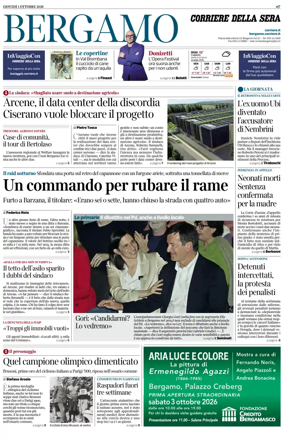 Cover of Corriere della Sera (Bergamo)
