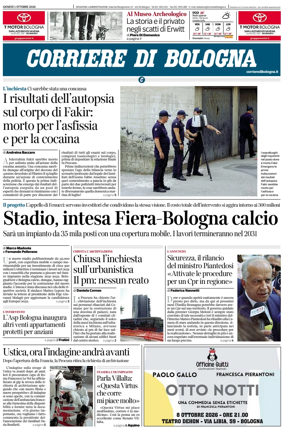 Cover of Corriere di Bologna