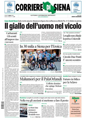 Cover of Corriere di Siena
