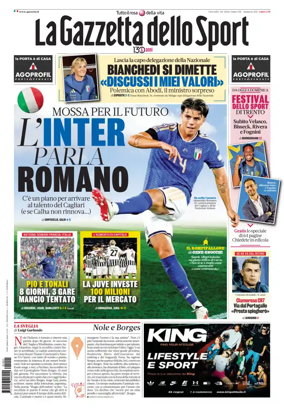 Cover of La Gazzetta dello Sport - Roma