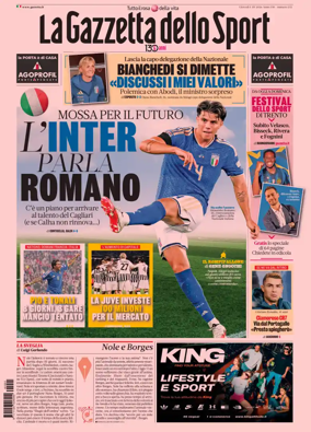 Cover of La Gazzetta dello Sport