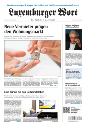 Cover of Luxemburger Wort