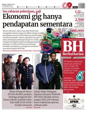 Cover of Berita Harian