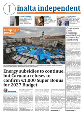 Cover of Malta Independent
