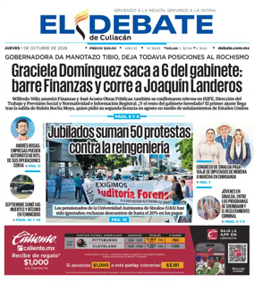 Cover of El Debate de Culiacan