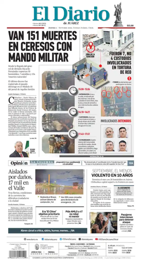 Cover of El Diario de Juarez