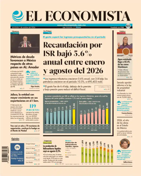 Cover of El Economista (Mexico)