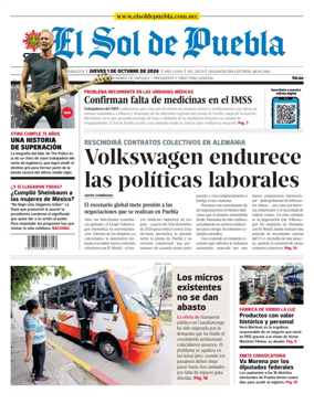 Cover of El Sol de Puebla