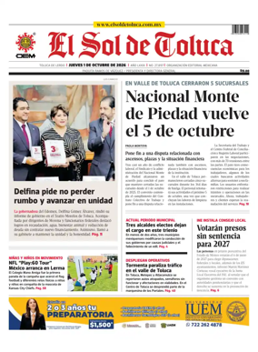 Cover of El Sol de Toluca