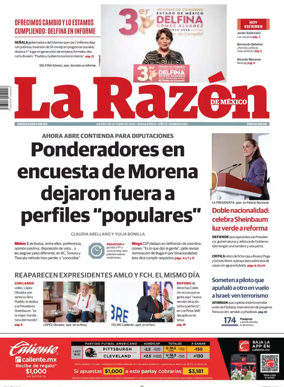 Cover of La Razon de Mexico
