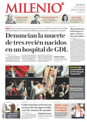Cover of Milenio Jalisco