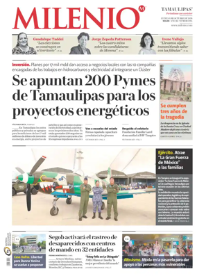Cover of Milenio Tamaulipas